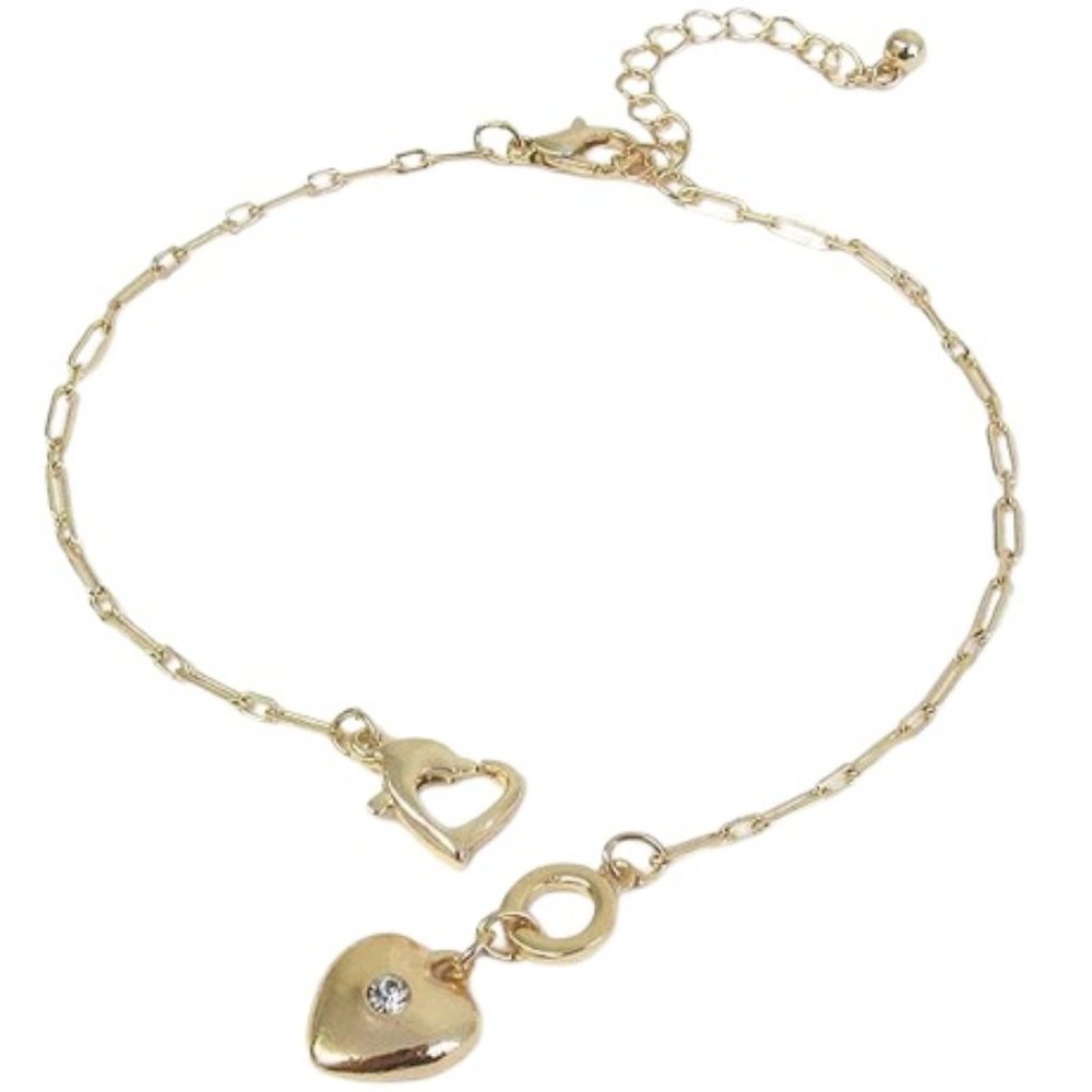 Heart Charm Anklet